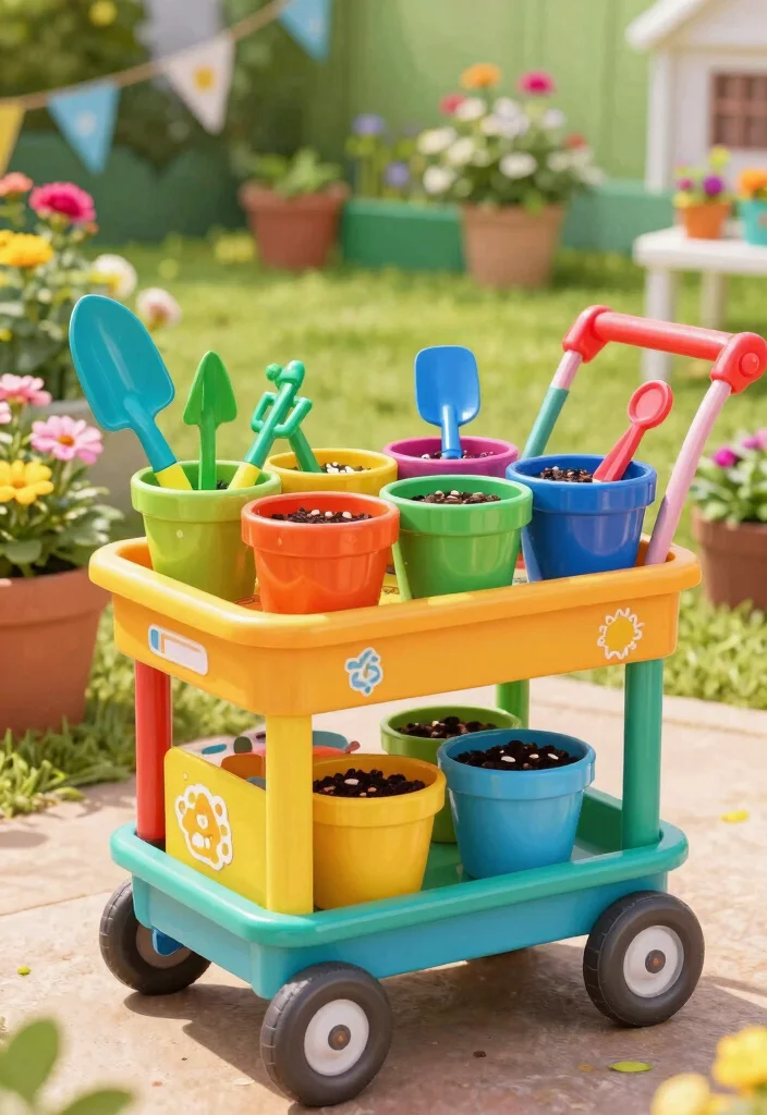 15 Beautiful Outdoor Garden Trolley Inspiration Photos 9 15 Beautiful Outdoor Garden Trolley Inspiration Photos 9. Kids Garden Activity Cart 0