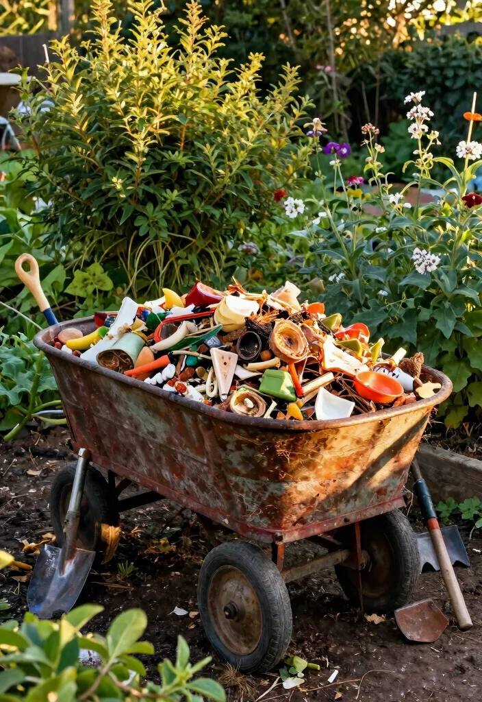 15 Clever Old Wagon Garden Ideas Upcycle Inspiration 13. Wagon Compost Bin 0