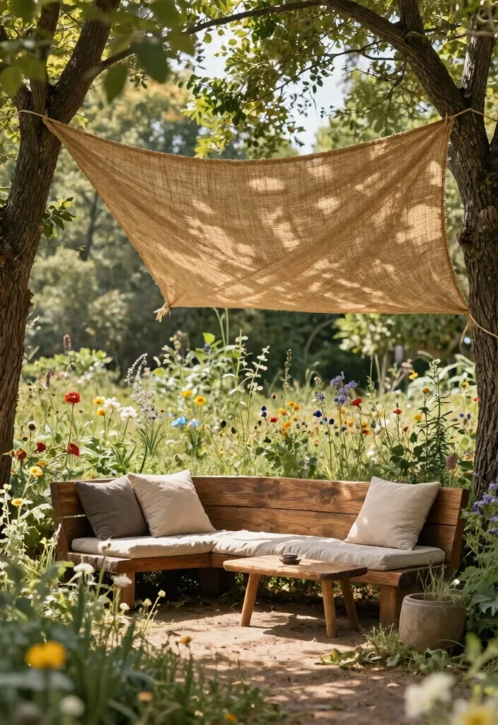 15 Cozy Porch Canopy Ideas: Patio Shade Solutions for Eco-Friendly Outdoor Living 4 15 Cozy Porch Canopy Ideas Patio Shade Solutions for Eco Friendly Outdoor Living 4. Nature Inspired Tarp Canopy 0