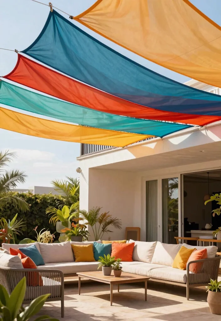 15 Cozy Porch Canopy Ideas: Patio Shade Solutions for Eco-Friendly Outdoor Living 6 15 Cozy Porch Canopy Ideas Patio Shade Solutions for Eco Friendly Outdoor Living 6. Fabric Sail Canopy 0