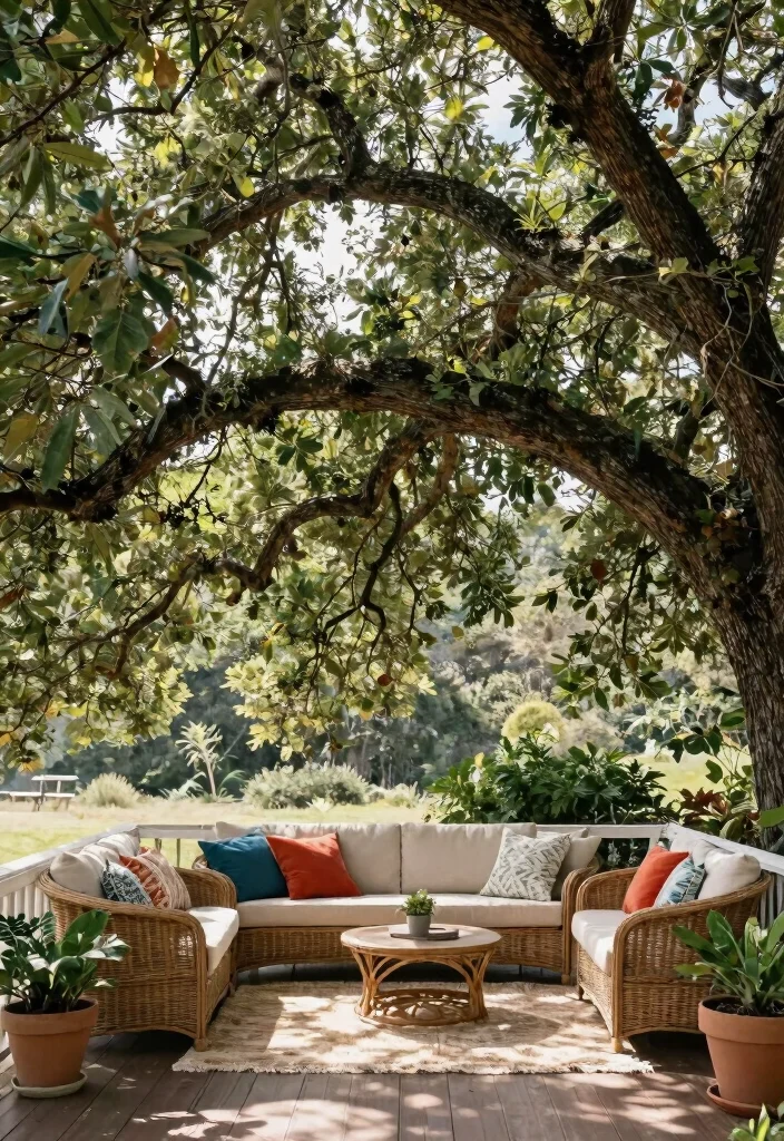 15 Cozy Porch Canopy Ideas: Patio Shade Solutions for Eco-Friendly Outdoor Living 8 15 Cozy Porch Canopy Ideas Patio Shade Solutions for Eco Friendly Outdoor Living 8. Shade Trees for Natural Canopy 0