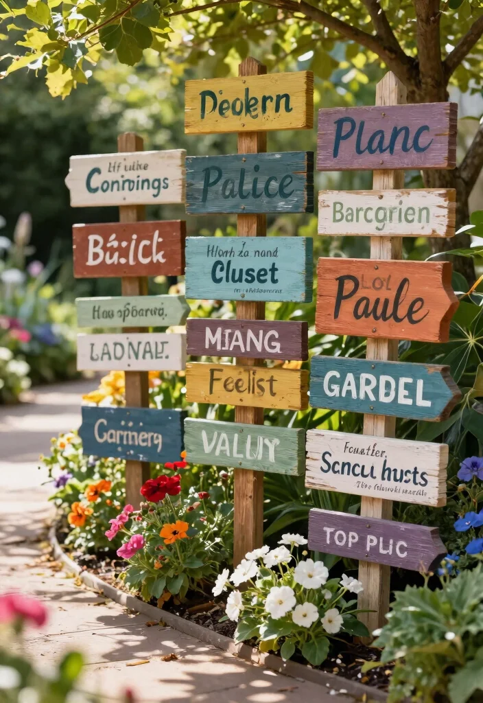 15 Creative DIY Garden Sculpture Ideas Budget Art 10. Creative Garden Signs 0