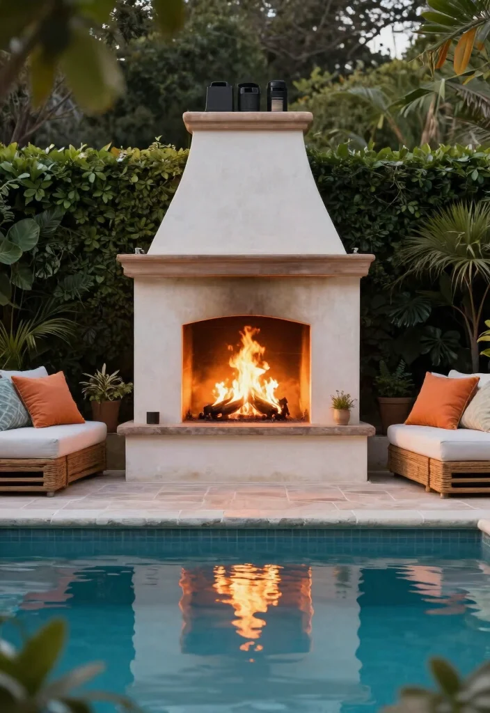 15 Efficient Pool Heater Ideas to Extend Swimming Season 7 15 Efficient Pool Heater Ideas to Extend Swimming Season 7. Poolside Fireplaces 0
