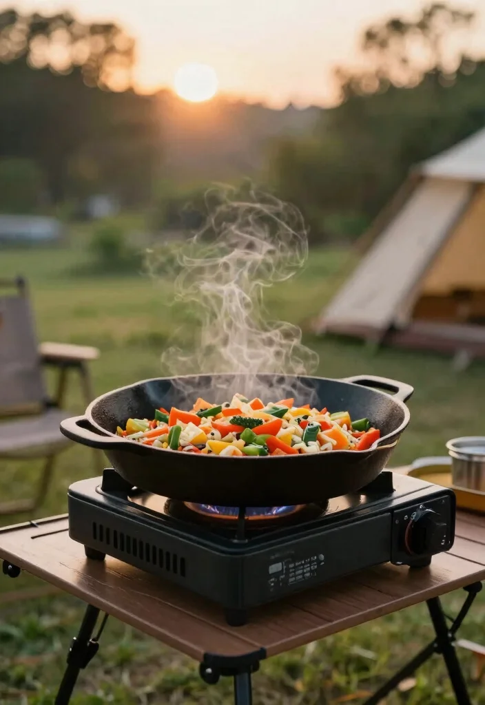 15 Fun Portable BBQ Grill Ideas for Camping Trips 10. Skillet Grilling 0