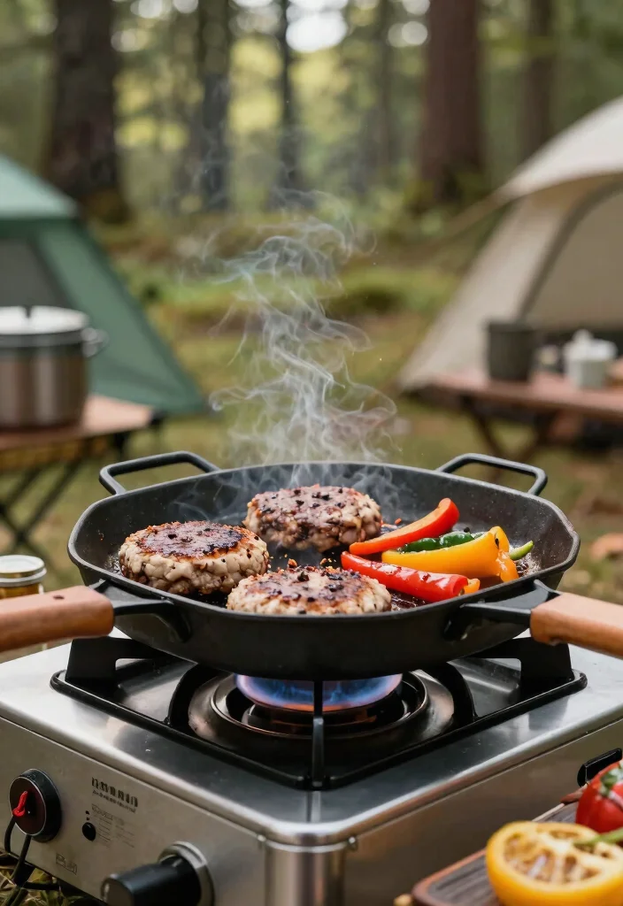 15 Fun Portable BBQ Grill Ideas for Camping Trips 11. Stovetop Grill Pan 0