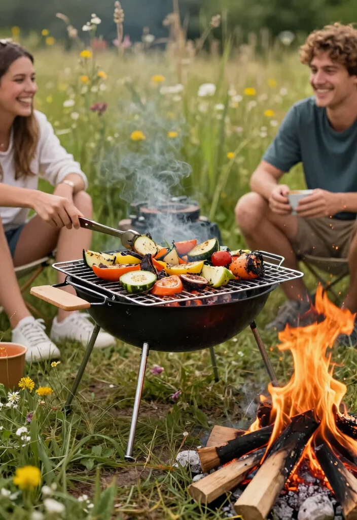 15 Fun Portable BBQ Grill Ideas for Camping Trips 13. Collapsible Grill Basket 0