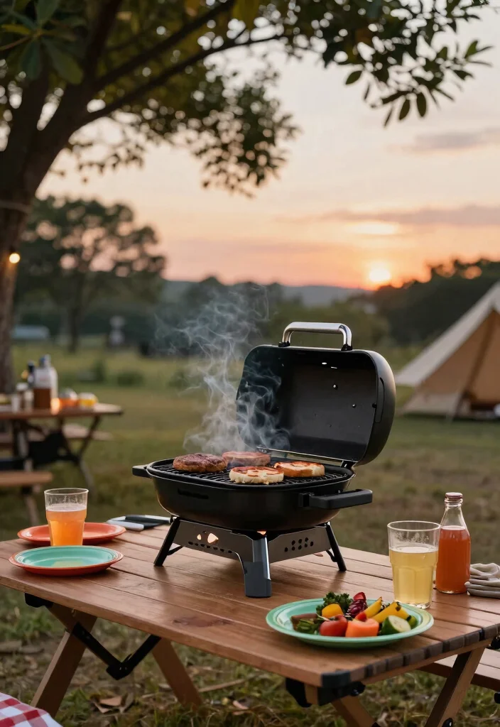15 Fun Portable BBQ Grill Ideas for Camping Trips 2. Portable Gas Grill 0