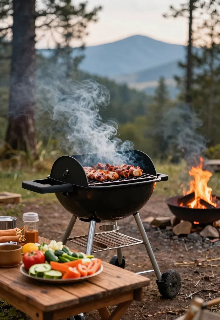 15 Fun Portable BBQ Grill Ideas for Camping Trips 4. Compact Wood Pellet Grill 0