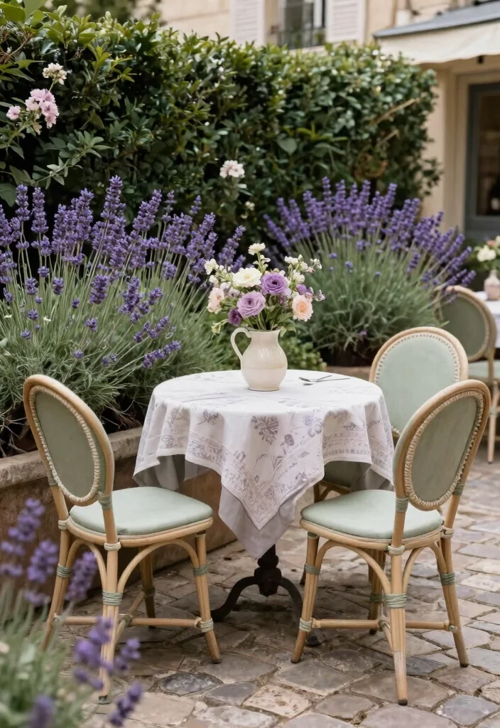15 Romantic Bistro Set in Garden Ideas Cozy Nooks 10. Elegant French Touch 0