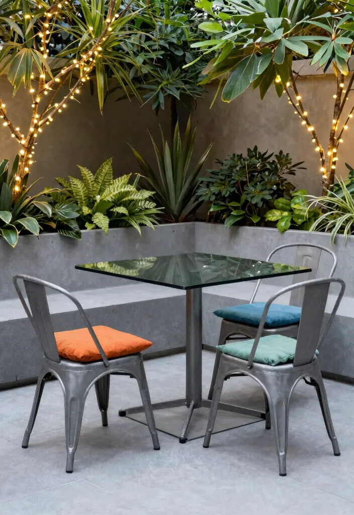 15 Romantic Bistro Set in Garden Ideas Cozy Nooks 2. Modern Minimalism 0