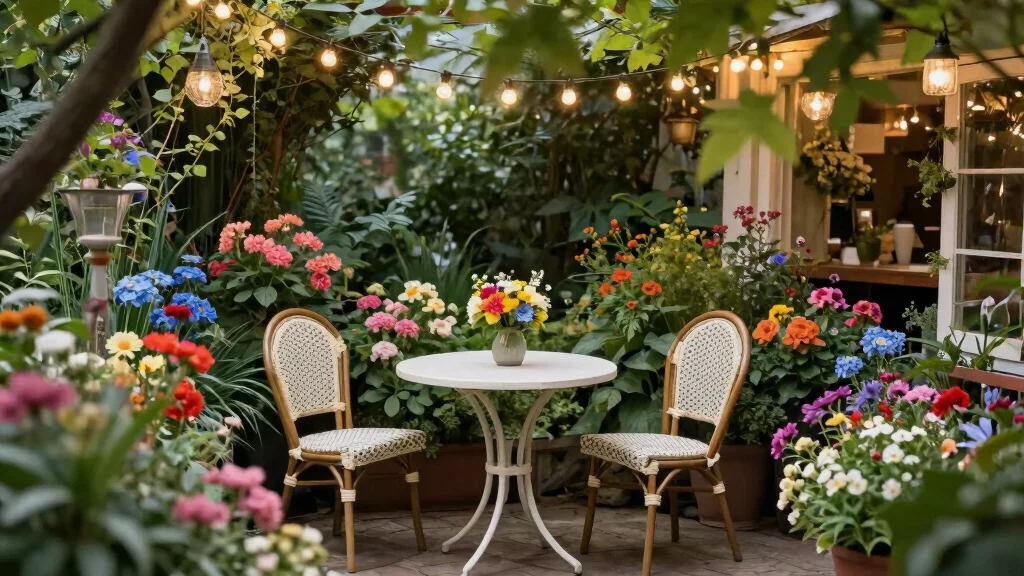 15 Romantic Bistro Set in Garden Ideas [Cozy Nooks]
