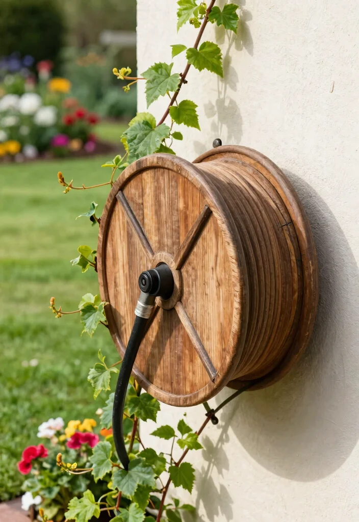 15 Smart Hose Reel Ideas to Keep Your Yard Tidy 1. Wall Mounted Hose Reels 0