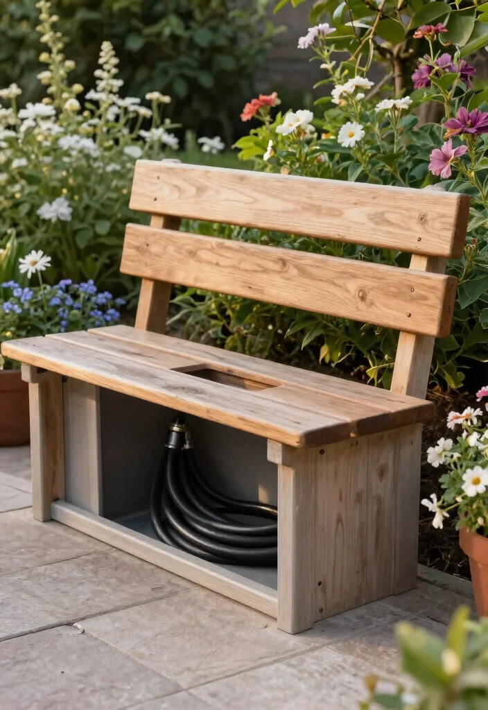 15 Smart Hose Reel Ideas to Keep Your Yard Tidy 11. Hidden Hose Storage 0
