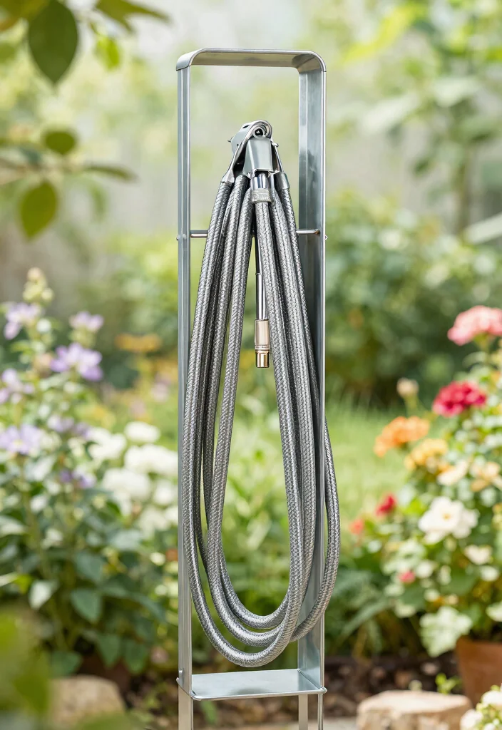 15 Smart Hose Reel Ideas to Keep Your Yard Tidy 3. Vertical Hose Storage Solutions 0