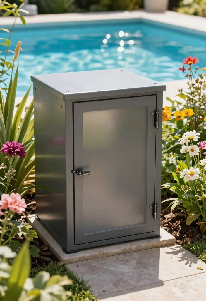 17 Lush Pool Filter Landscaping Ideas Camouflage Tips 13. Custom Enclosures 0