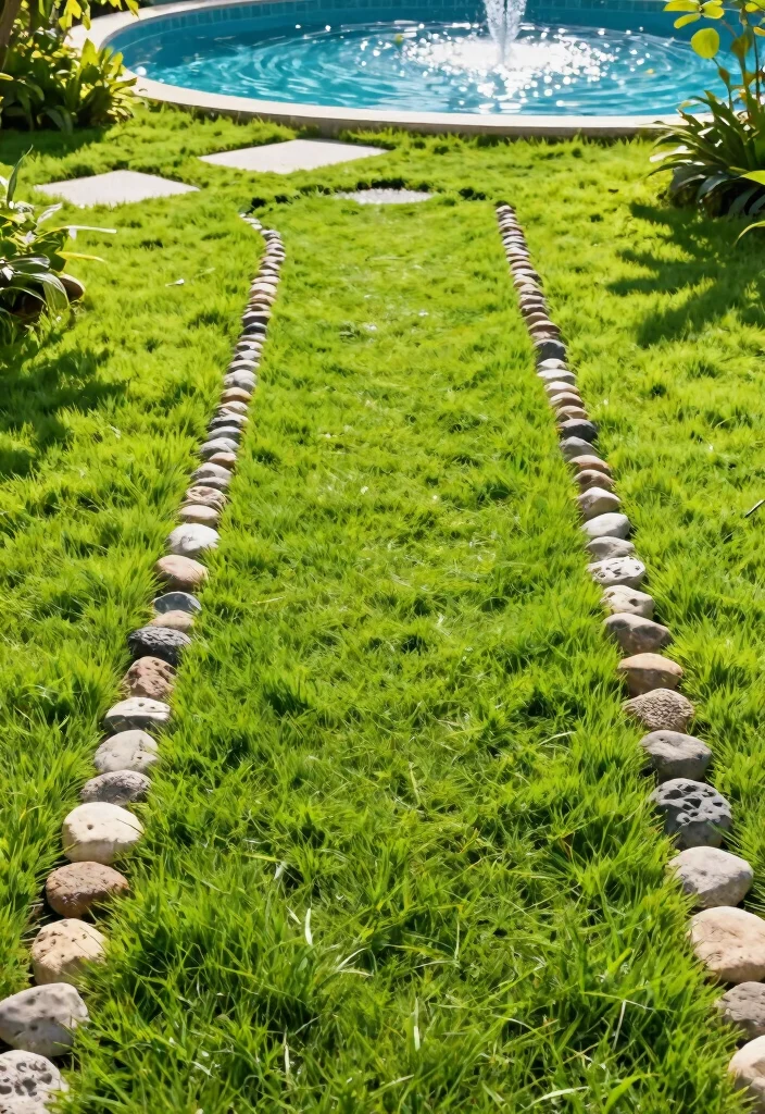 17 Lush Pool Filter Landscaping Ideas Camouflage Tips 15. Grass Pathways 0