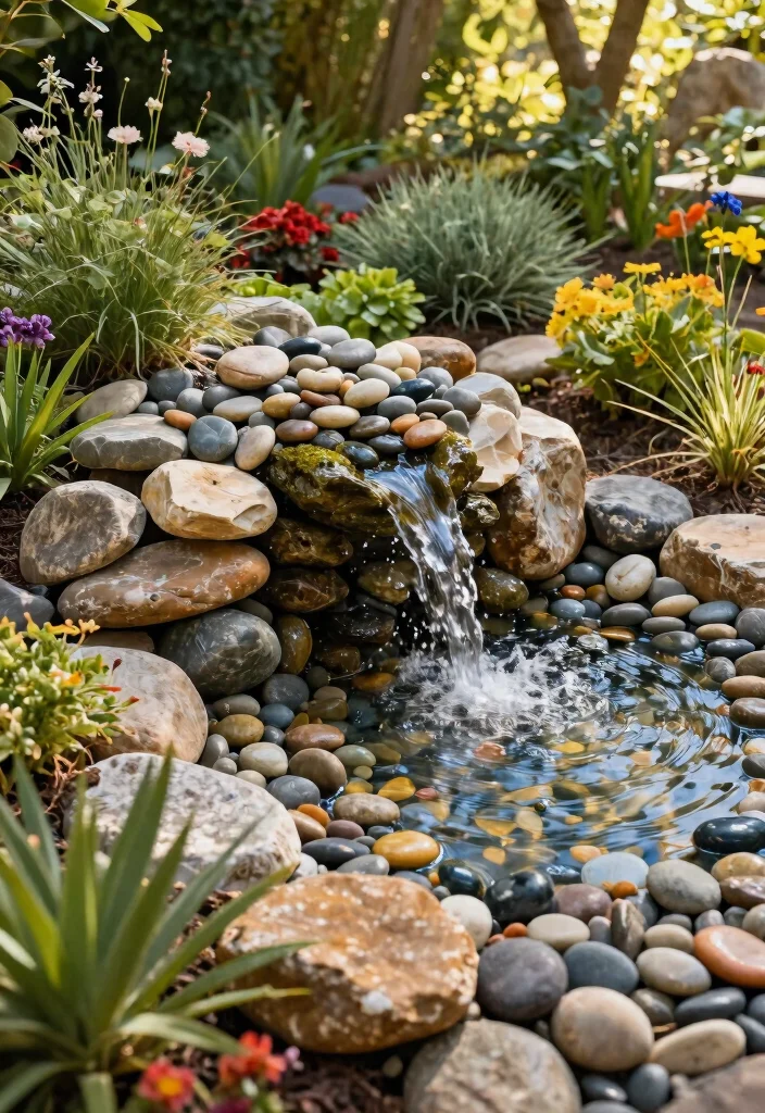 20 Modern Outdoor Fountain Designs You Will Love 10. Eco Friendly Pebble Fountain 0