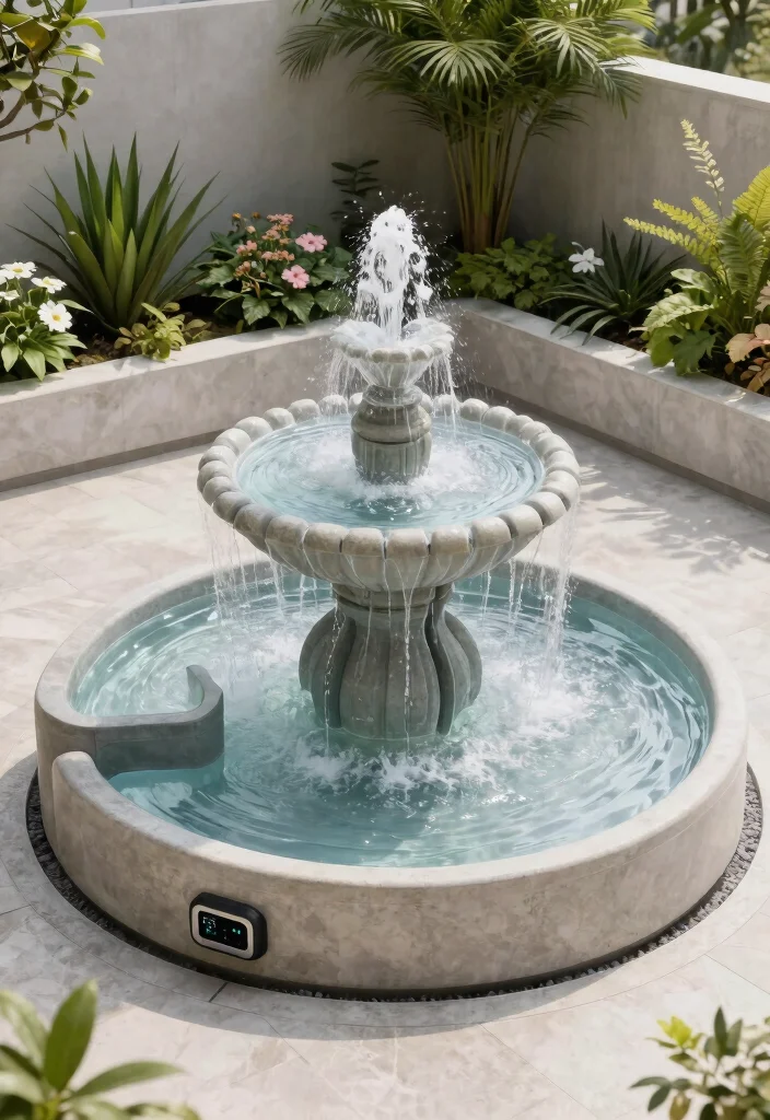 20 Modern Outdoor Fountain Designs You Will Love 20. Customizable Modular Fountain 0