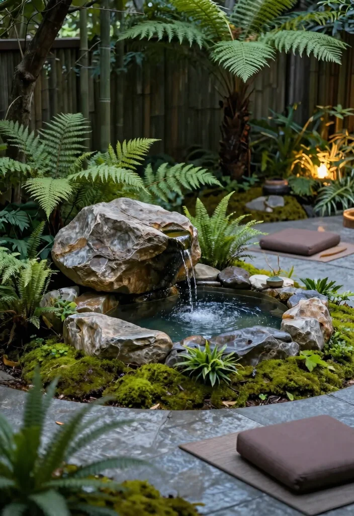 20 Modern Outdoor Fountain Designs You Will Love 3. Zen Garden Fountain 0