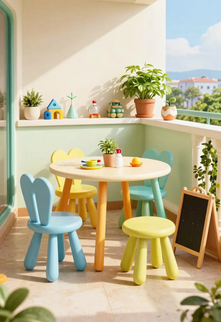 21 Charming Patio Bistro Set Ideas for Small Balconies 18. Fun Themes for Kids Spaces 0