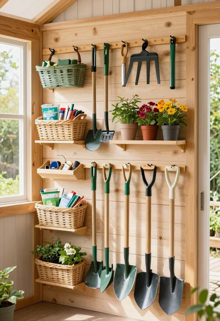 21 Genius Shed Tool Storage Ideas End the Clutter Now 1. Vertical Wall Storage Racks 0