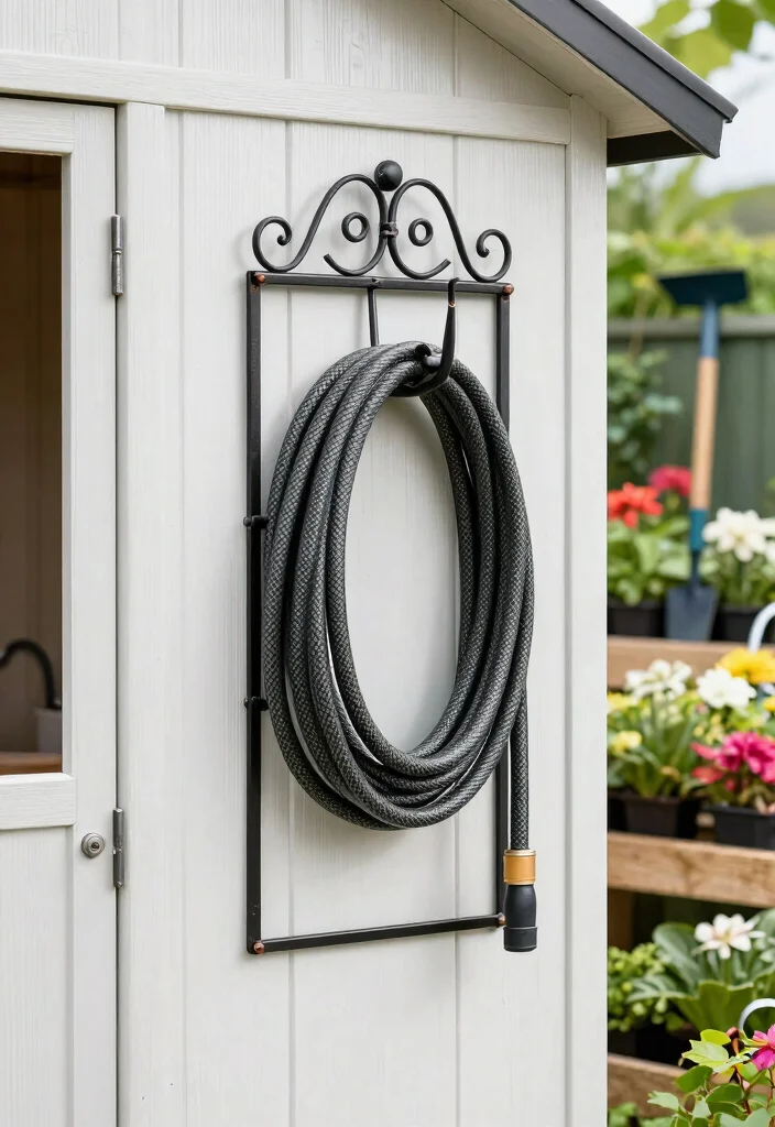 21 Genius Shed Tool Storage Ideas End the Clutter Now 18. Garden Hose Storage 0