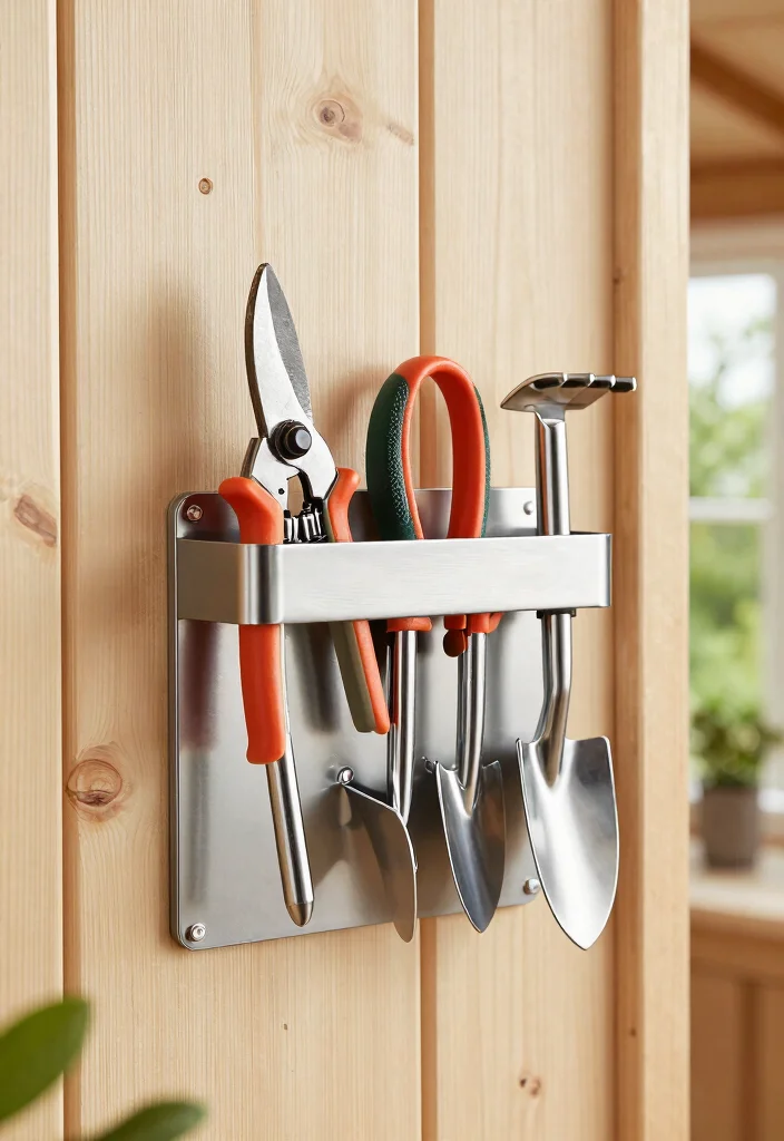 21 Genius Shed Tool Storage Ideas End the Clutter Now 2. Magnetic Tool Holders 0