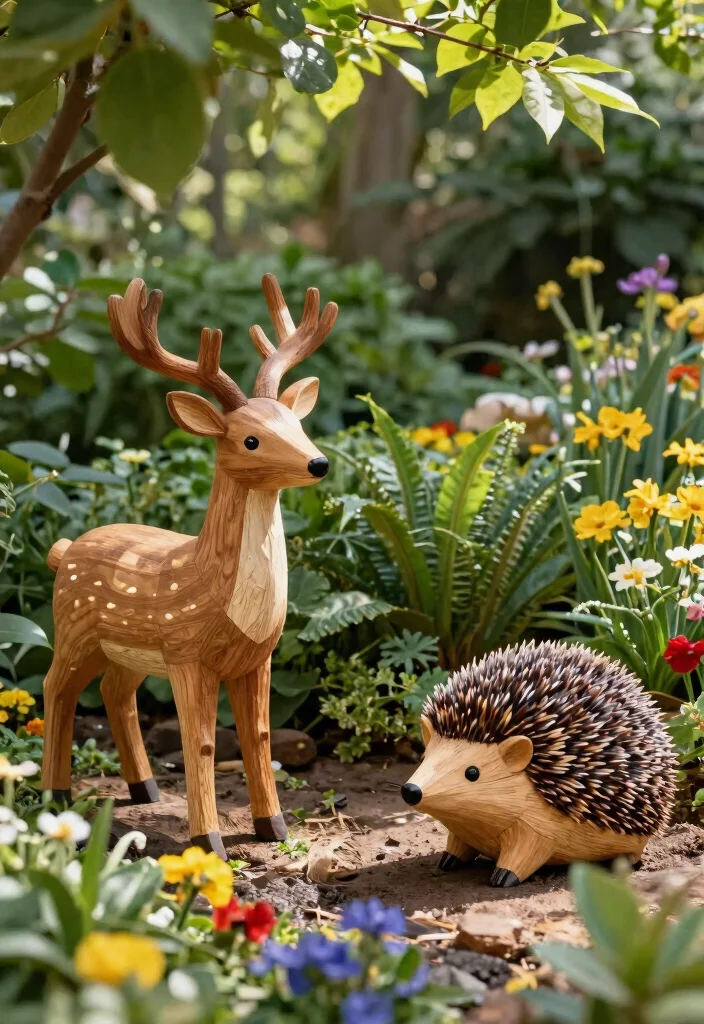 25 Stunning Garden Sculpture Concepts to Elevate Your Yard 2 25 Stunning Garden Sculpture Concepts to Elevate Your Yard 2. Wooden Animal Sculptures 0