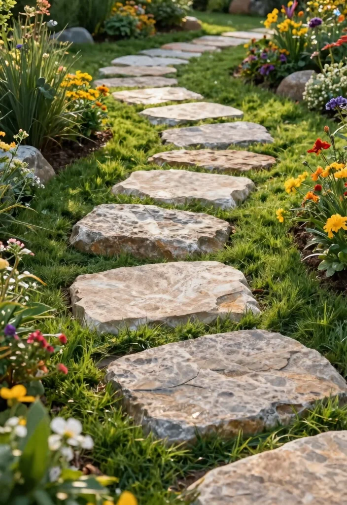 25 Stunning Garden Sculpture Concepts to Elevate Your Yard 7 25 Stunning Garden Sculpture Concepts to Elevate Your Yard 7. Natural Stone Pathway Markers 0