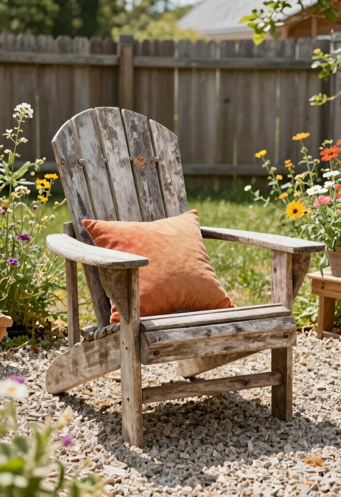 7 Easy High Top Adirondack Chair Plans for Sustainable Outdoor Comfort 3. Rustic Farmhouse High Top Adirondack Chair 0