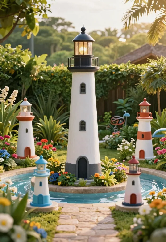 7 Nautical Outdoor Lighthouse Fountain Ideas Coastal Conclusion 0