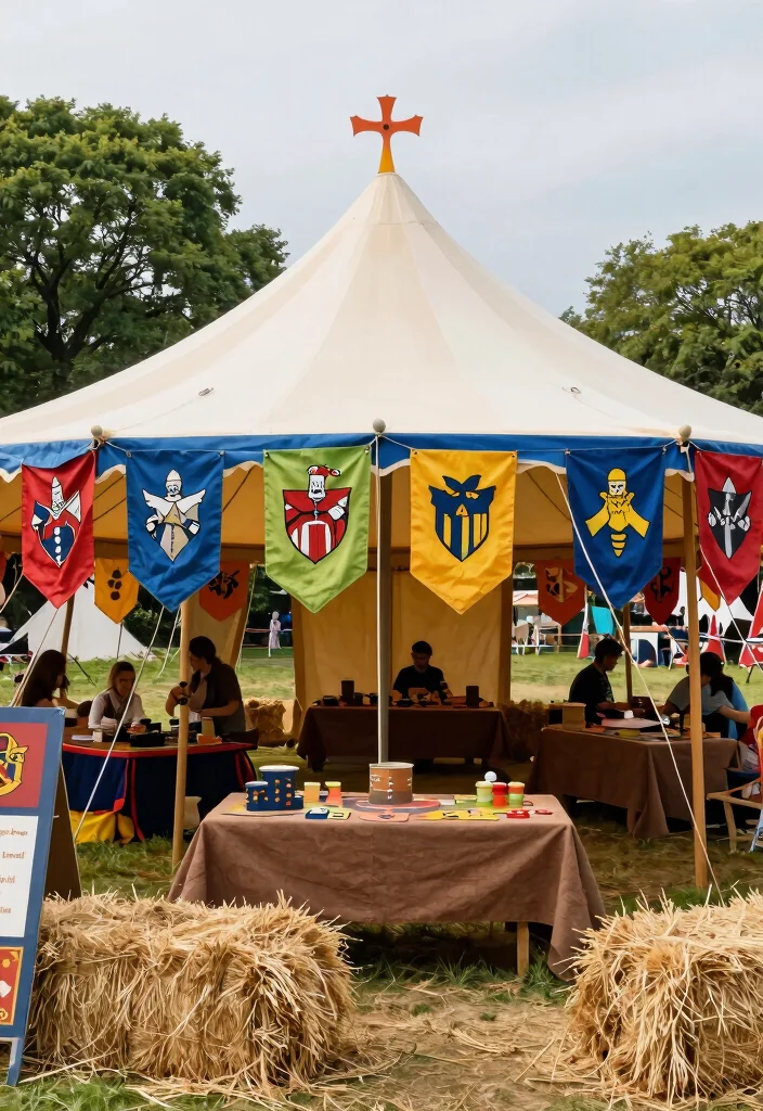7 Unique Medieval Canopy Tent Ideas for Themed Parties 2. The Jousting Pavilion 0