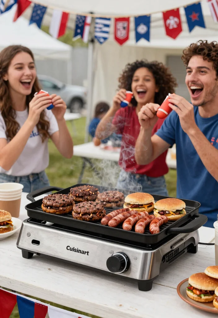 9 Best Portable Flat Top Grill Options for Smash Burgers 7. Cuisinart CGG 888 Grill and Griddle 0