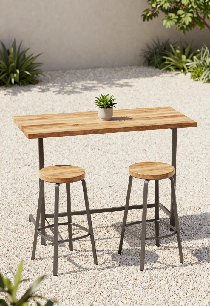 9 Chic High Top Patio Bistro Set Designs for Modern Outdoor Dining 1 9 Chic High Top Patio Bistro Set Designs for Modern Outdoor Dining 1. Minimalist Charm 0