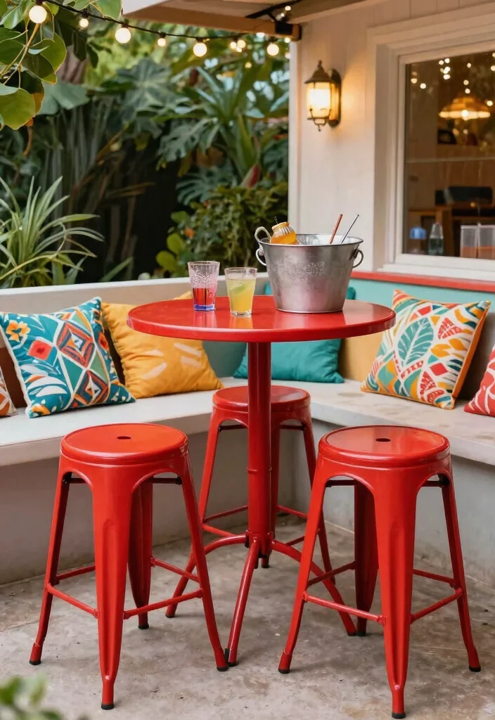 9 Chic High Top Patio Bistro Set Designs for Modern Outdoor Dining 5 9 Chic High Top Patio Bistro Set Designs for Modern Outdoor Dining 5. Retro Revival 0