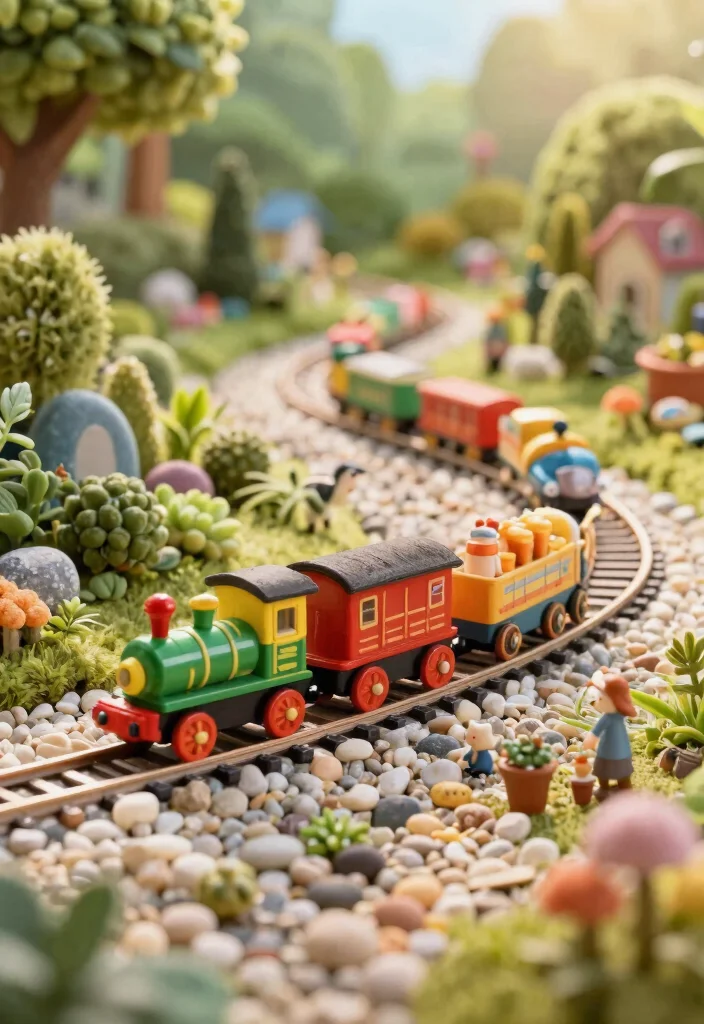 9 Whimsical Wagon Fairy Garden Ideas Kids Will Love 7. Miniature Train Wagon 0